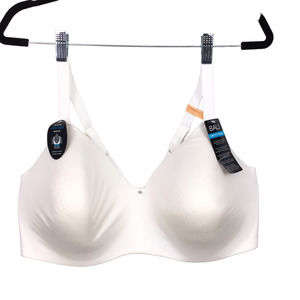 NWT Bali White Smoothing Full Coverage Padded Underwire Bra Size 44DD